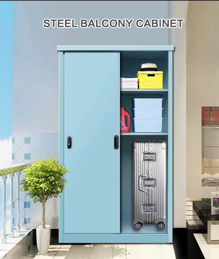 Vertical Steel Filing Cabinet Balcony Home Furniture Waterproof Metal Storage Locker Cabinet