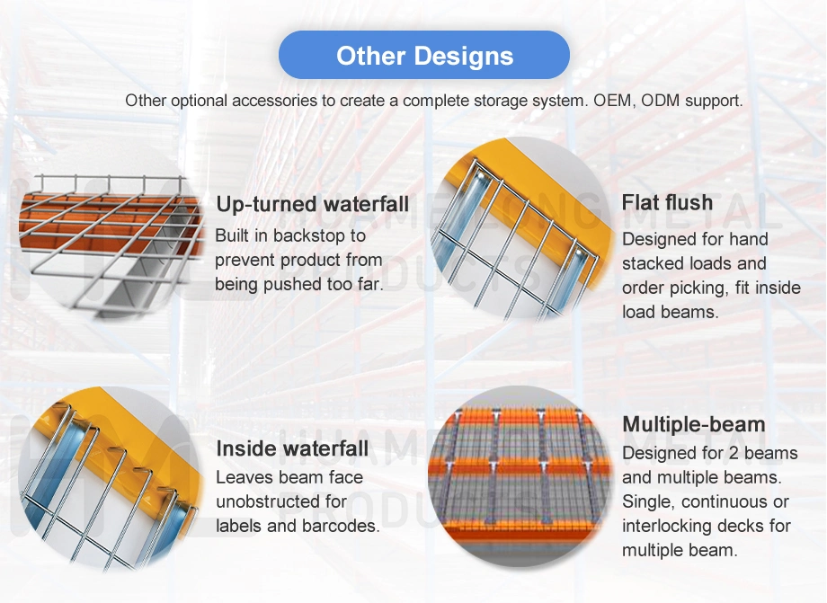 High Quality Customized Powder Coated Metal Wire Decking Railings with Waterfall