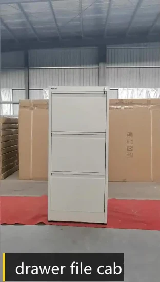 China Factory Metall-Büromöbelaufbewahrung, vertikaler Schubladen-Büroschrank, Aktenschrank